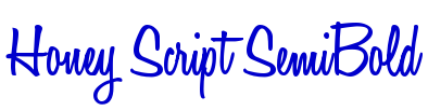 Honey Script SemiBold fonte